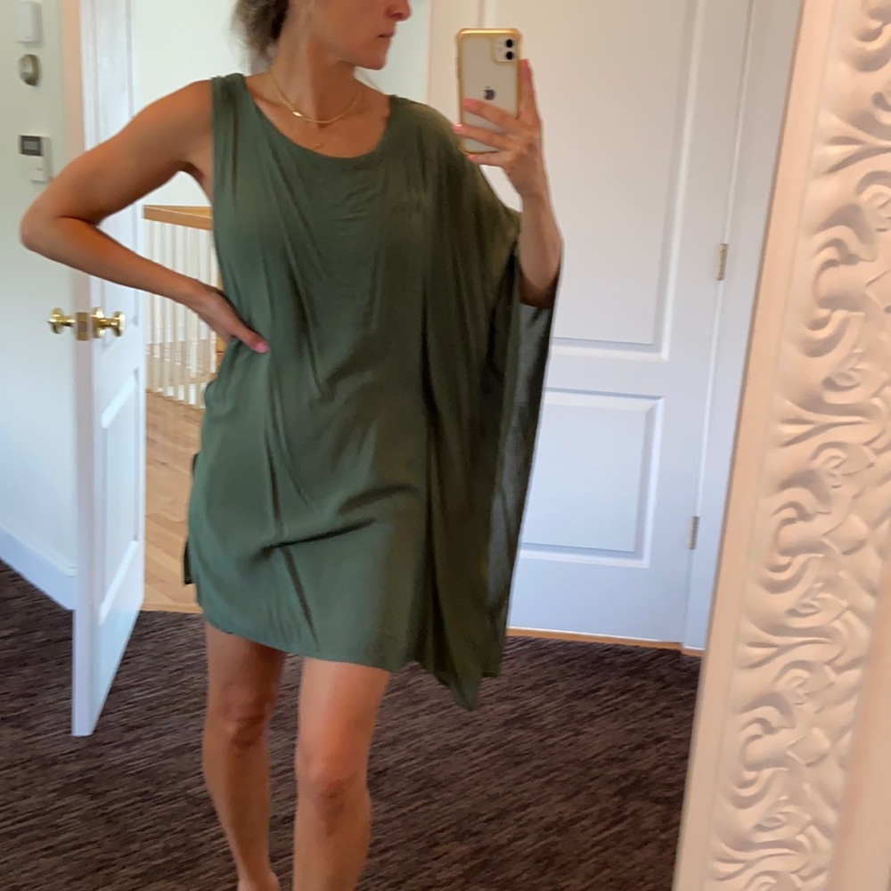 One shoulder dress, fabric is so soft.